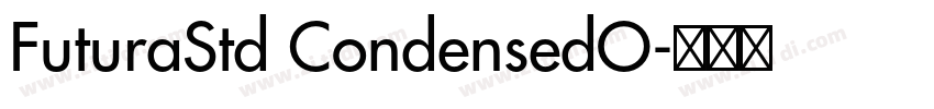 FuturaStd CondensedO字体转换
